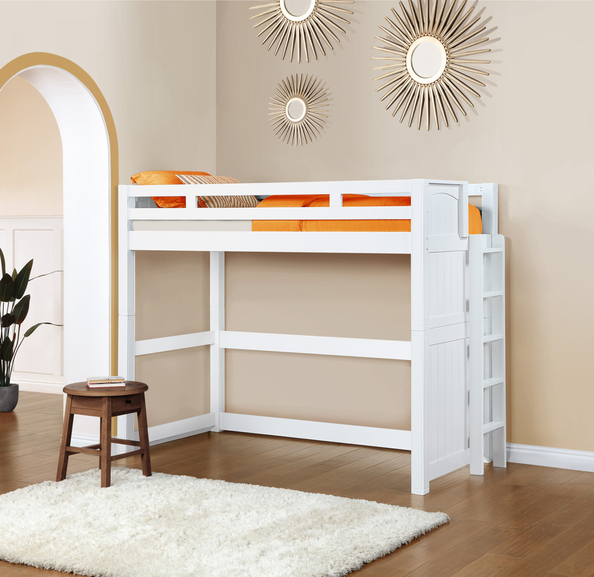 Twin Full Panel Loft Bed - Image 2